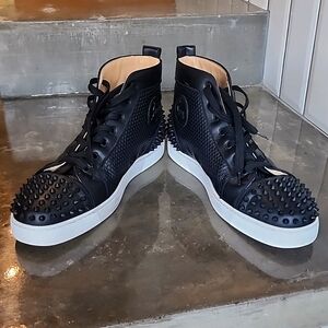Men's Louboutin black stud Sneakers